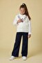 Burgundy Rose Patterned Sweater and Shirt with Jeans for Girls, 3-Piece Set 24109 - 2