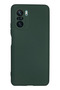 Ilkeshop New Poco F3 Case Nano Inside Velvet Silicone - (131250) Dark Green