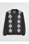 Southblue Standard Pattern Diamond Pattern Men's Knitwear Cardigan - 5