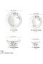 by Milton Opalware Aurelia Arashi Dinner Set of 13 | Serving for 4 | Microwave & Dishwasher Safe | Bone-Ash Free | Tempered Toughness | Plates & Bowls | Crockery Set for Dining & Gifting | White - 5