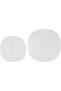 12 Piece Opalware Dinner Set- DC3463/ Includes Square Flat Plates and Bowls/Dishwasher-Safe, Freezer and Microwave Safe/Chip-Resistant and Food-Grade/White - 4