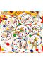 162 Pcs Happy Birthday Party Tableware Set, Party Supplies Decorations, Disposable Paper Plates Napkins Cups - 5