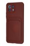 Ilkeshop New Mi 11 Case Kelvin Silicone with Business Card Holder (170356) - Claret Red - 3