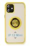 Ilkeshop New iPhone 12 Mini Case Montreal Ringed Silicone Cover (173429) - Yellow