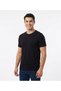 3 Pcs Men's Plain Crew Neck Cotton Short Sleeve Black T-Shirts - 2