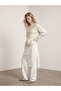 Asymmetrical Satin Blouse with Lace Detail and Rope Straps - 2