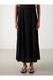 Pleated Skirt with Elastic Waist - 2