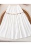 Vintage Style Women'S Midi Skirt with Beaded Detail - Loose Fit, Solid Color,Flowy Design for Spring/Summer/Fall, A-Line Silhouett - 2