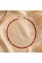 Women's Coral Red Bead Necklace - 2