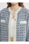 Vizyon New Season Crew Neck Patterned Women's Knitwear Cardigan - 3