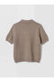 Alita City Lcw Everyday Brown Knitwear Plain Short Women's Cardigan with a Difference - 6