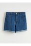 Trendlucky Mom Fit Women's Jean Shorts with Difference - 5