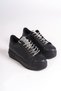 Della Lace-Up Orthopedic Sole Stone Women's Sneaker Sports Shoes Cst - Black - 4