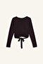 F8572Axbn207 Coffee Belted Long Sleeve T-Shirt - 8