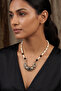 Ethnic Style Black Cream Necklace - 2