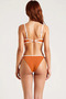 Women's Bikini Set Strapless Without Underwire Normal Waist Brazilian Color Block Knitted Covered Sleeveless Stylish - 5