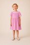 Girl's Dress 100% Cotton Floral Scallop Detailed Muslin Summer Dress