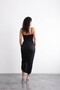 Strappy Collar, Sparkling, Brooch Detailed, Slit, Stylish Evening Dress - 3