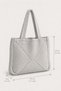 Modern Knitwear Tote Bag Women's Daily Use Beach Bag - 3