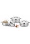 Kiyan Star Royal Casserole – 3-Piece Stainless Steel Insulated Hot Pot Set (2.5 L / 3.5 L / 5 L)