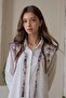 Shoe Basket Peacock Feather Patterned Women's Shoulder Shawl | Collar Scarf - 4