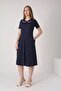 Lace Summer Modal Dress with Baby Collar - 6