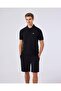 Black Men's Polo Neck T-Shirt 6Sm5010 - 5