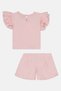 Hello Kitty Toddlers Girl 2 Pieces Short Sleeve Graphic Print T-Shirt And Shorts Set, Pink - 2