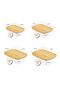 Glass Food Storage Container 370ml | Airtight Borosilicate Glass Box with Wooden Lid | Kitchen Pantry & Fridge Organizer BGC51 - 3