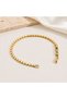 Women's Gold Color Adjustable Bracelet with Sequential Star Figures
