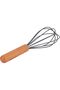 DC3175 Silicone Whisk with Wooden Handle, Black/Brown - 6