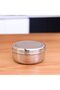 DC1529 Stainless Steel Puri Dabba - Leak-Proof & Airtight Lid Round Food Storage Container
