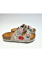 26Y217-7 Stone-Embellished, Buckle-Decorated, Flower-Embroidered Cork Slippers - 6