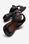 Women's 5-Button Slippers Black - 4