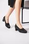 Setus baklava stone low heeled women's shoes black - 3