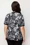 V-Neck Patterned Blouse - 5