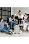 17 Gal/65 L Stainless Steel Trash Can, Fingerprint-Proof Open Top Heavy Duty Round Garbage Bin for Restaurant, Home, Office - Silver - 6