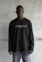 Men's Printed Long Sleeve T-Shirt Black