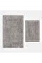 Tamara 2-Piece Bath Mat Set 100% Cotton Anthracite 40X60-60X90