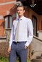 Iron-Free 100% Cotton Men's White Shirt - 2