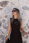 Coffee Color Zero Sleeve Dress with Drawstring Detail - 2