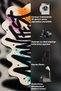 Sdt Manifest Written Graffiti Style Special Cut Beige Black Multi-Colored Cream Woven Base Decorative Carpet Sdt1306 - 5