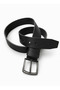 Genuine Leather 4.5 cm Black Men's Jeans Belt - Premium Box and Gift Set (100-135 cm) - 2