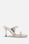 Cansu women's heeled slippers with belt a012 - k525 - 2