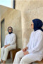 Women's Trendy Scarf Collar Oversized Hijab Shirt - 3