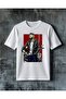 Motorcycle Bearded Man Printed Oversize T-Shirt