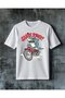 Shark Rider Motorcycle Printed Oversize T-Shirt