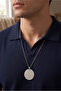 Round Double Sided Stainless Steel Necklace with Evil Eye and Ayetel Kursi Prayer Eck66 - 6