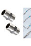 2 Pcs Shower Hose Extension Pipe Universal Hose Extender Bathroom Accessories For DIY Showers Bat... - 5