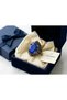 Bronze Vintage Women's Ring Authentic Copper Jewelry Blue Stone Zircon Inlaid Oval Sultans Adjustable - 4